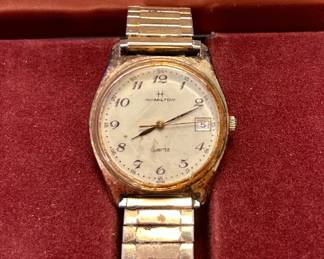 Vintage Hamilton Quartz Men’s Wristwatch with Date
