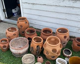 especially strawberry pots