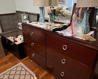 MCM dresser , lamps