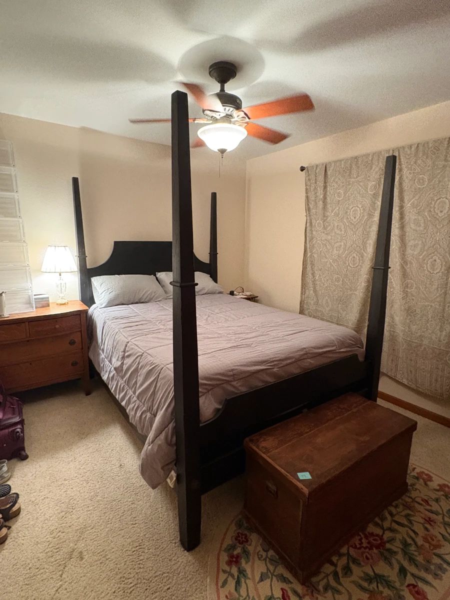 Four Poster Queen Bed Frame, Headboard and Footboard