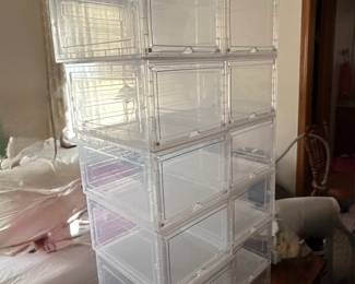 Acrylic Shoe Storage Bins
