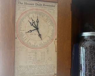 Inside Door of Hoosier