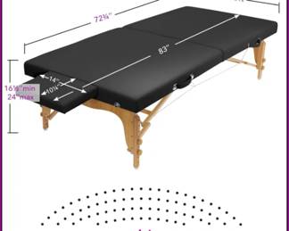 Saloniture Massage Table Dimensions