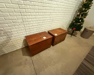 Old Wooden Boxes on wheels