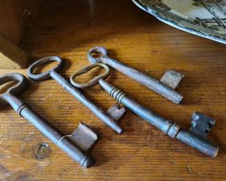 Large antique keys
