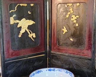Two panel table screen