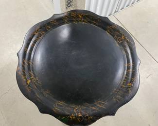 Papier mache Tray top on table bade