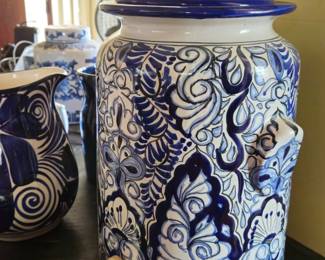 Talavera beverage dispenser