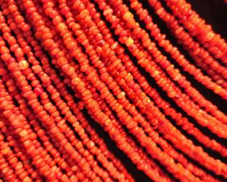 Handcut genuine coral beads