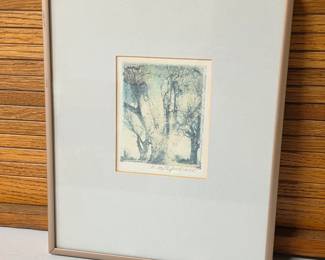 Lot #3 - M. Kay Taylor 1995 Signed Giclee Tree Artwork in Frame