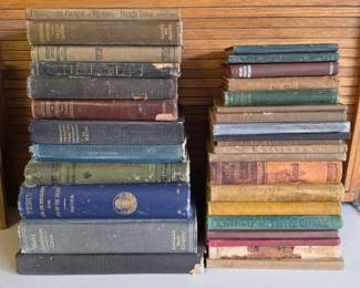 Lot #7 - Vintage Educational Books Lot Including McGuffey's Eclectic Spelling Book & German-English Dictionary
