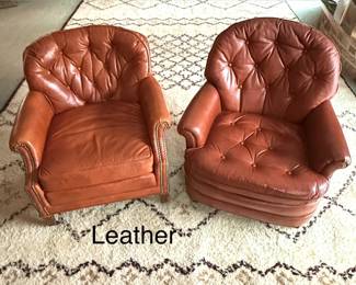 Leather Club Chairs
