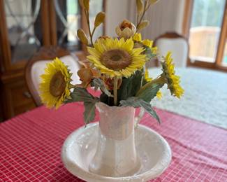 Floral Arrangement in Ewer and Basin