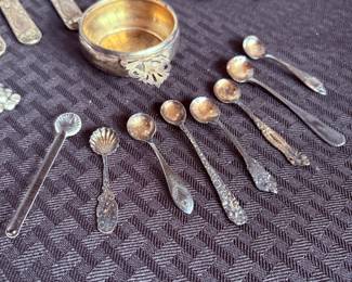 Sterling Silver Condiment Spoons