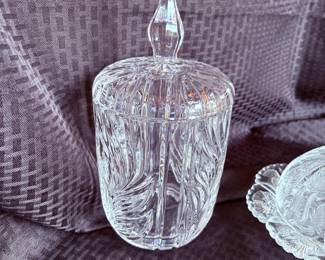 Pressed Glass Jar