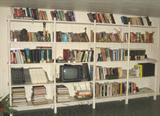 Example of 1,000 plus books located in the home on these & other bookshelves
