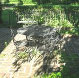 Iron patio furniture set