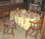 Buck-aneer brand wood table with 4 sturdy wood chairs