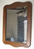Oak wall mirror