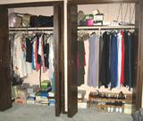 Women's clothes sizes generally 2X, shoe sizes to to 9 1/2