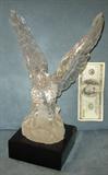 Eagle is 13" tall includes 2" for base