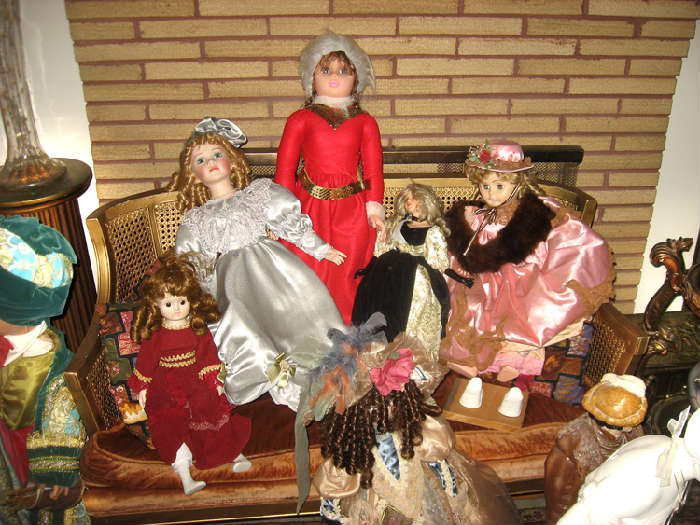 Dolls, includes a rubber Elvis doll