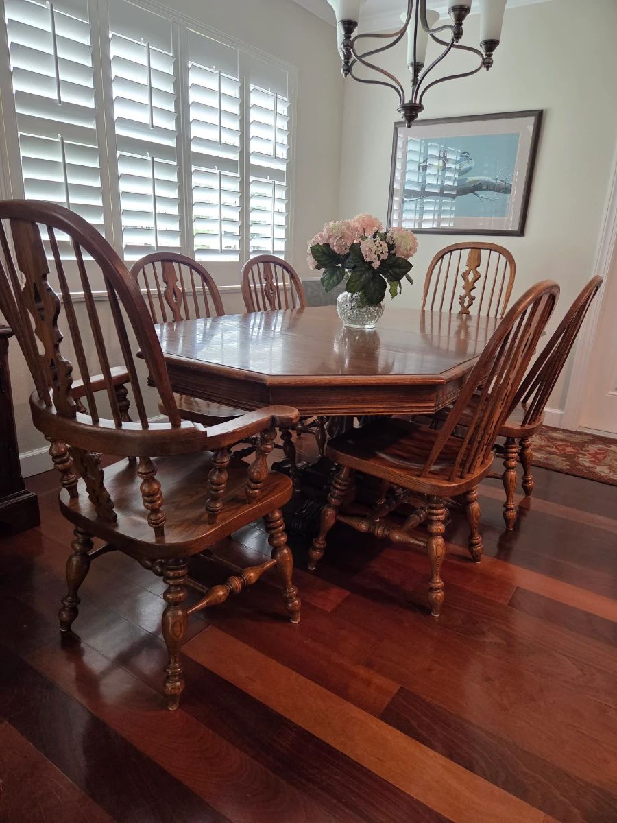 Ethan Allen Oak TableSolid Oak Dini g Set Ethan Allen 