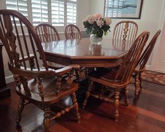 Ethan Allen Oak TableSolid Oak Dini g Set Ethan Allen 