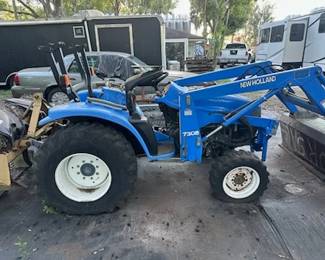 New Holland TC29S4 W/Front End Loader & Box Blade