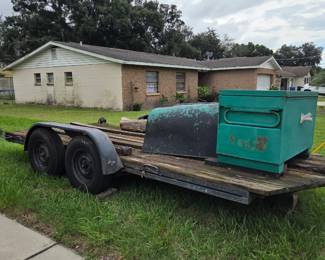 Flat bed trailer