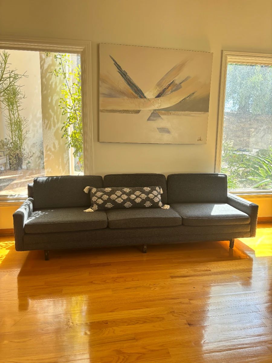 Mid century modern sofa, Lee Reynolds original Oil PAiinting