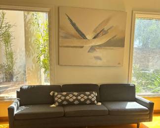 Mid century modern sofa, Lee Reynolds original Oil PAiinting
