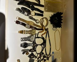 Assorted Costume Jewelry and watches 