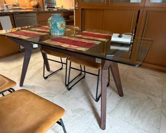 Glass top Dining Table