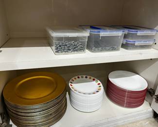 Assorted Plates and Cutlery 
