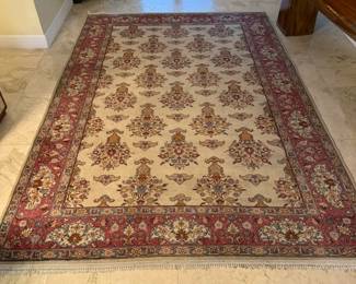  hand-knotted oriental-style rug