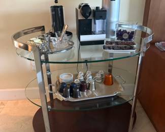 Glass Bar Table 