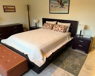 dark cappuccino Queen Bed Frame 