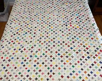 Traditional Cathedral Quilt- Fits Queen or Double