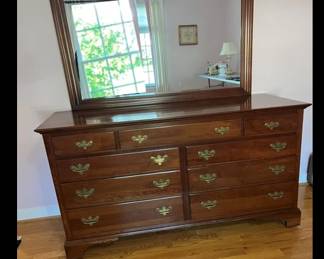 Unique Furniture Co. Triple Dresser w/matching mirror