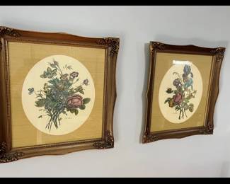 J.L. Prevost botanical floral print set