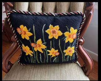 Elizabeth Bradley Needlepoint Pillow