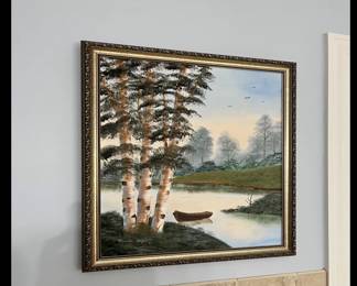 Birch Trees by the lake