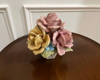 Capodimonte porcelain rose