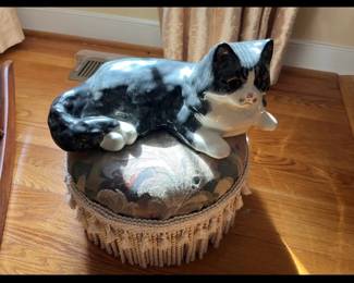  N.S. Gustin & Co. Vintage Ceramic Cat