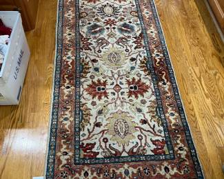 Cream Rust Runner Floral Classic Style Tabriz/Retro Mahal