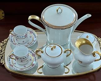 Gilded Porcelain married tea set