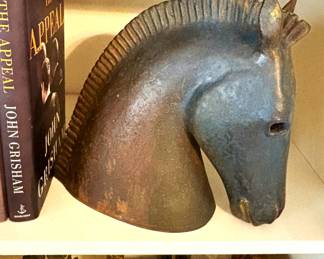 vintage horse head statue
