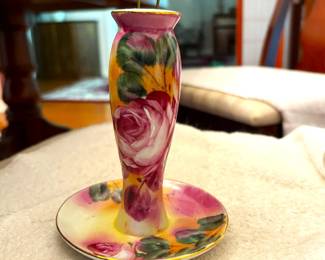 Limoges hat pin holder with hat pins