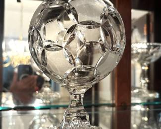 crystal "football" trophy